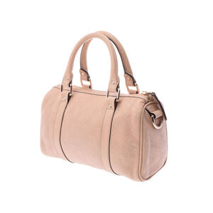 Gucci ssima Beige Leather Bag Tan Boston Handbag